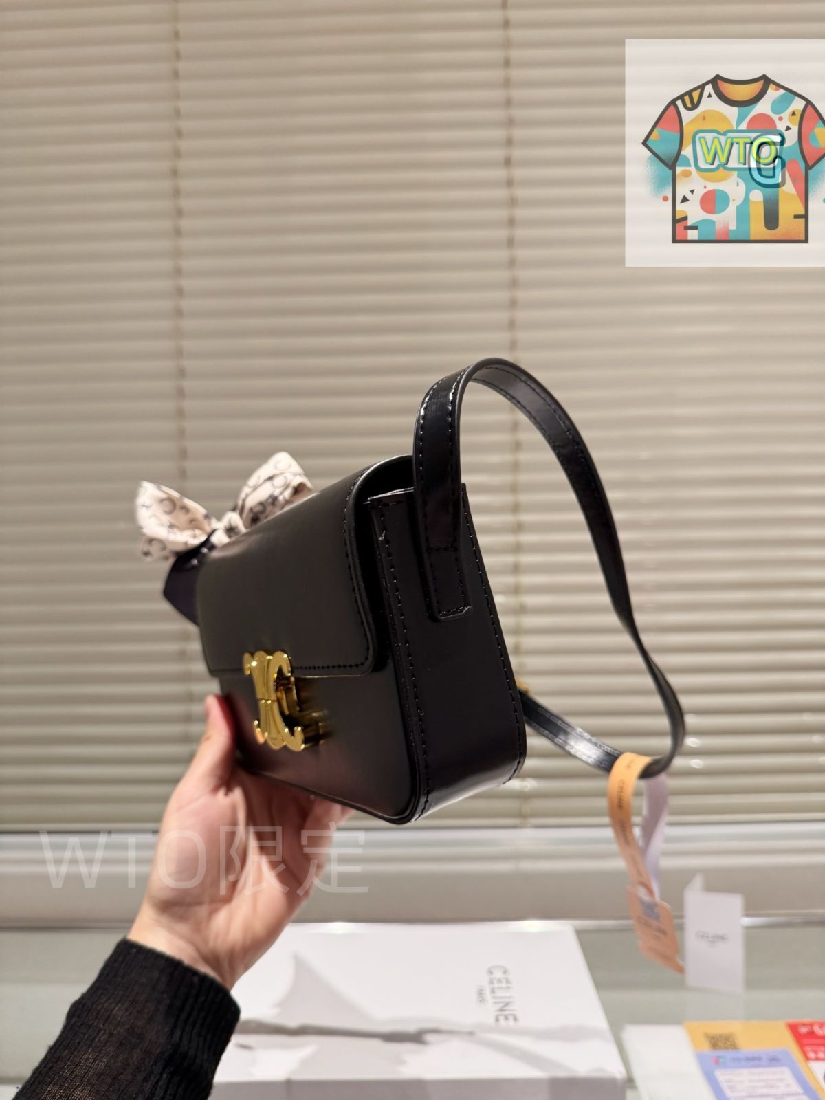 Celine] トリオンフ ショルダーバッグ - ギフトボックス付き