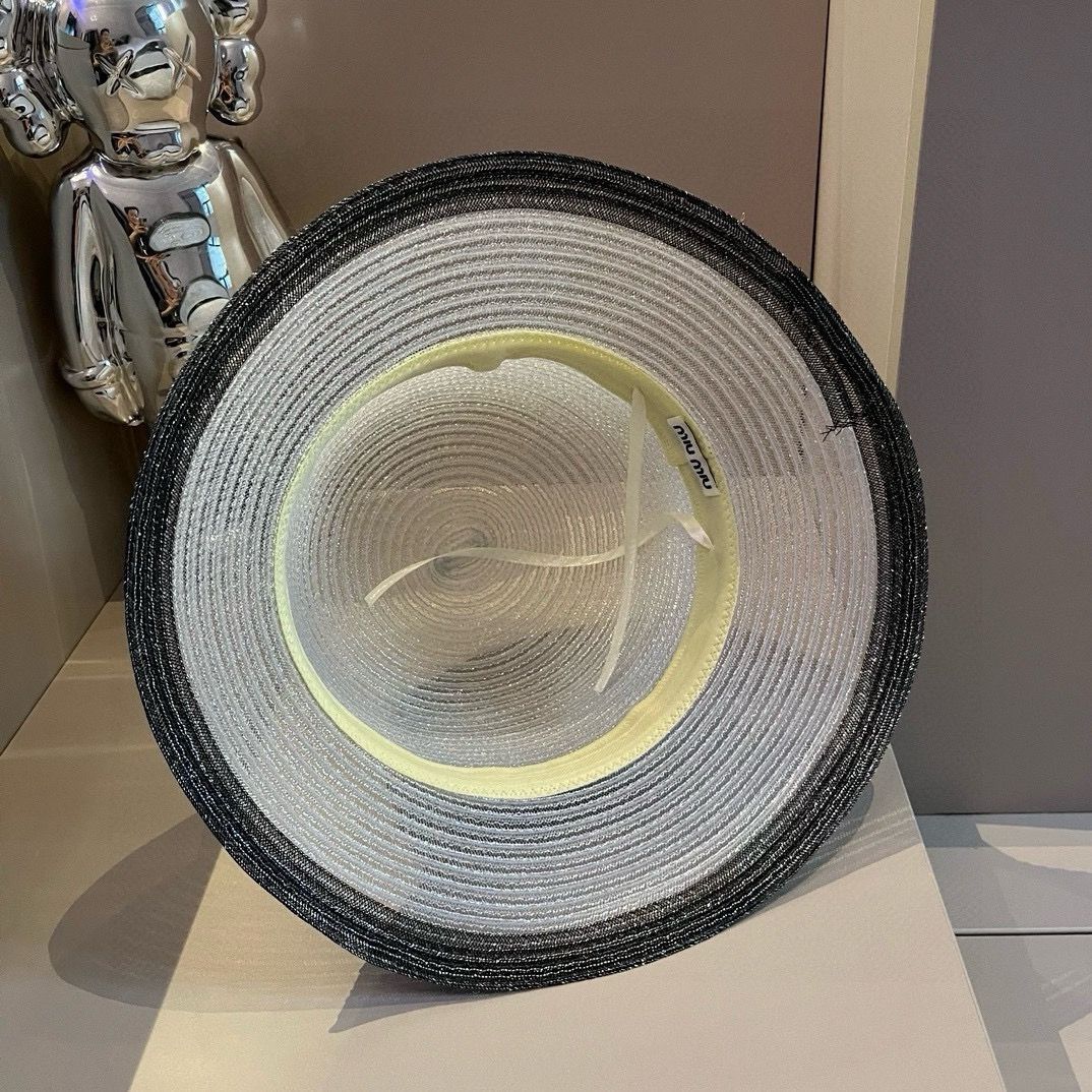 オーガンジーボウルハット｜ ブロック日焼け防止ハット