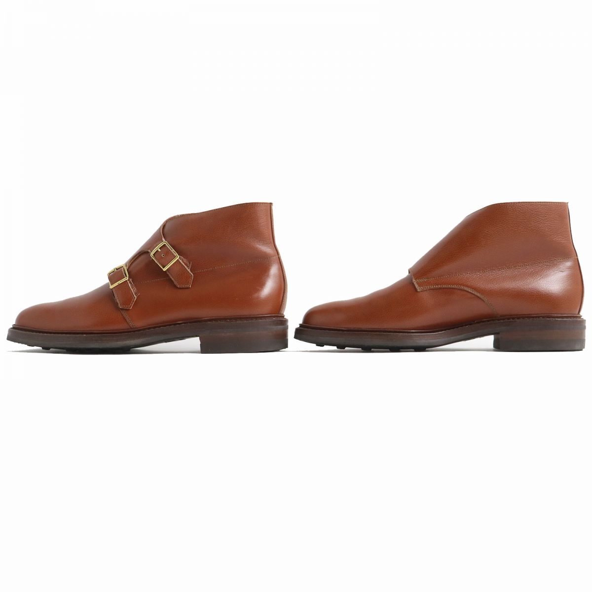 美品△JOHN LOBB ジョンロブ DEBEE ダブルモンクストラップ レザー 