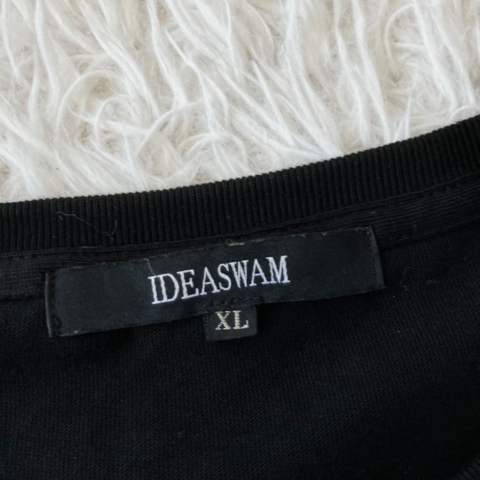 状態良 IDEASWAM iDeaロゴ Tシャツ XLサイズ ブラック 半袖Tシャツ