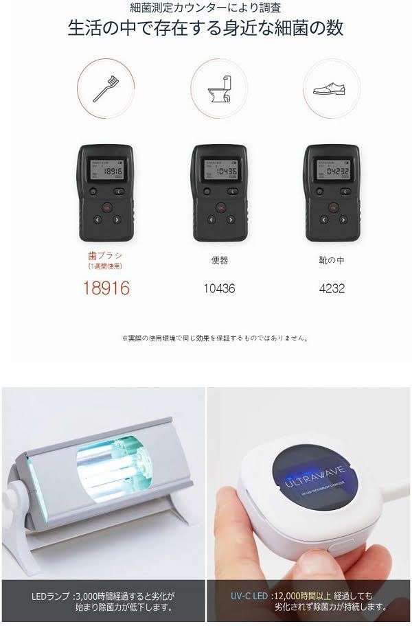 メディクLED充電式歯ブラシ除菌キャップ 乾燥付き MDK-TS05 3色セット