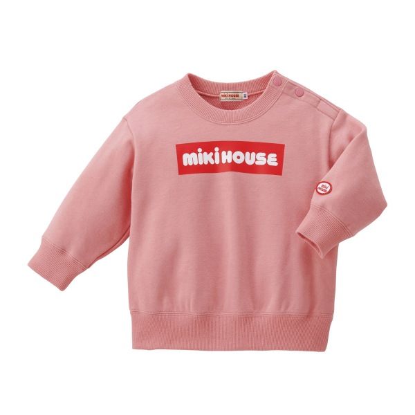 MIKIHOUSE ロゴトレーナー 120cm ミキハウス正規販売店/ミキハウス mikihouse ボックスロゴ