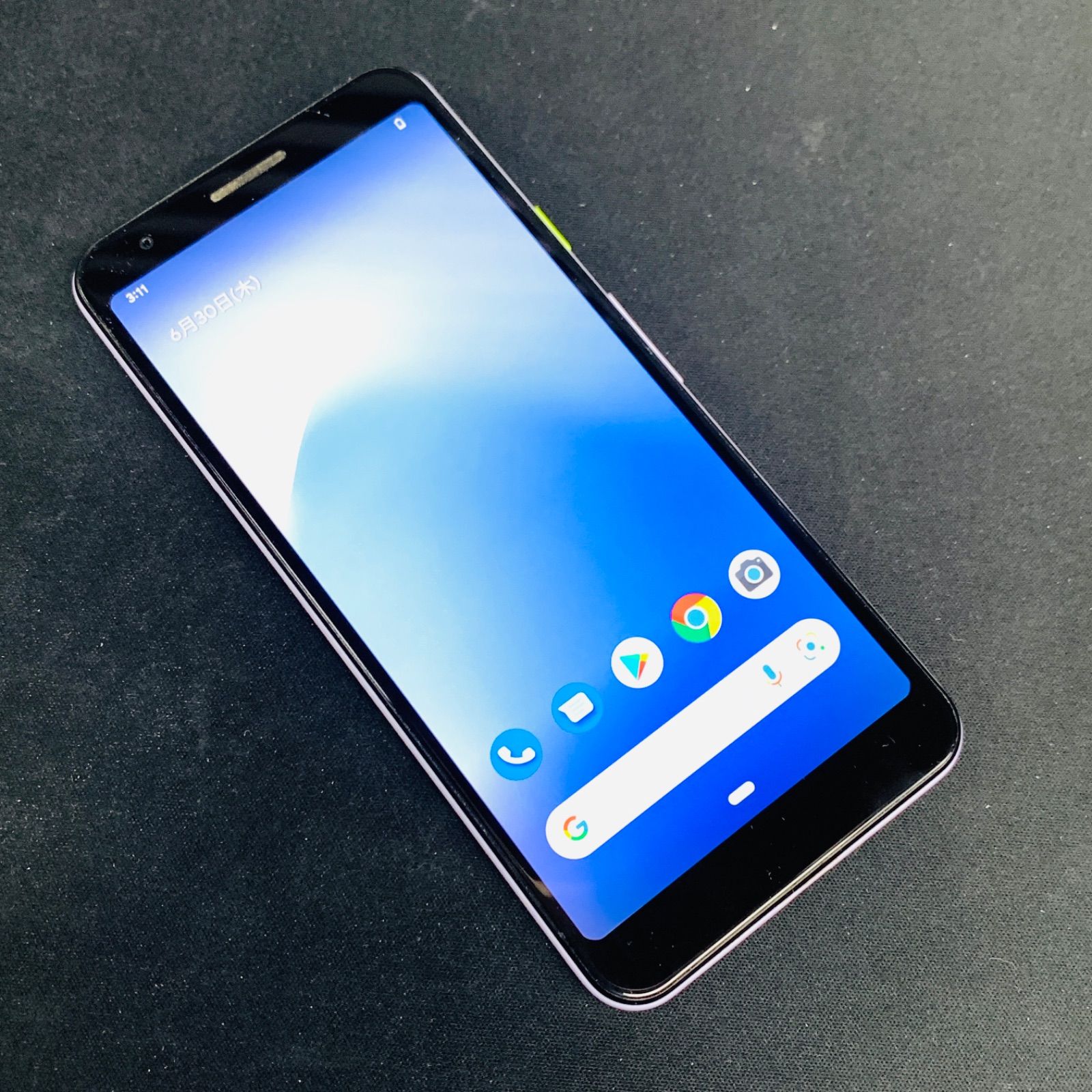 【中古品】Google pixel 3a SoftbankSIMロック解除済  64GB  パープル