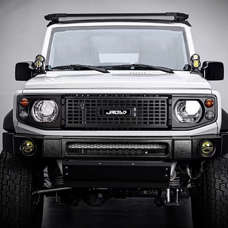 2019- 式 ジムニー JB74用 探索シリーズ ABS製 中網フロントグリル 防虫ネット付き 改装パーツ