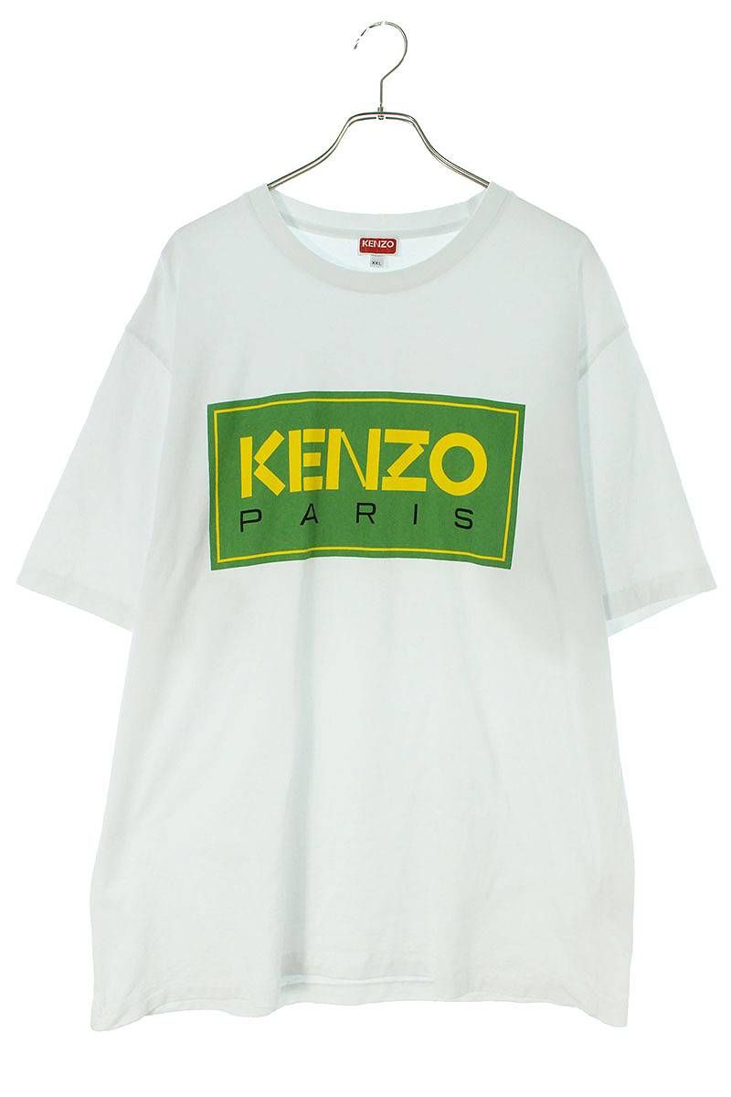 ケンゾー 22SS FC65TS4134SY ブランドロゴプリントTシャツ メンズ XXL