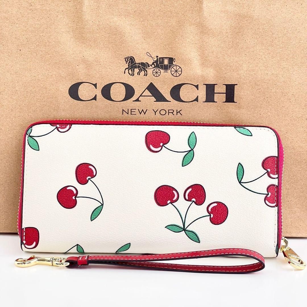 コーチ長財布、デニム❌レザー新品、未使用 COACH長財布シグネチャー