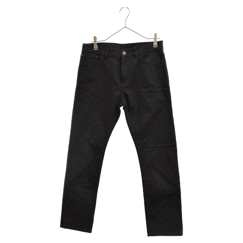 LOUIS VUITTON ルイヴィトン 20SS モノグラムジャガード デニムスキニーパンツ ブラック RM201Q QJQ HHD21W LOUIS VUITTON (ルイヴィトン) 20SS モノグラムジャガード デニム