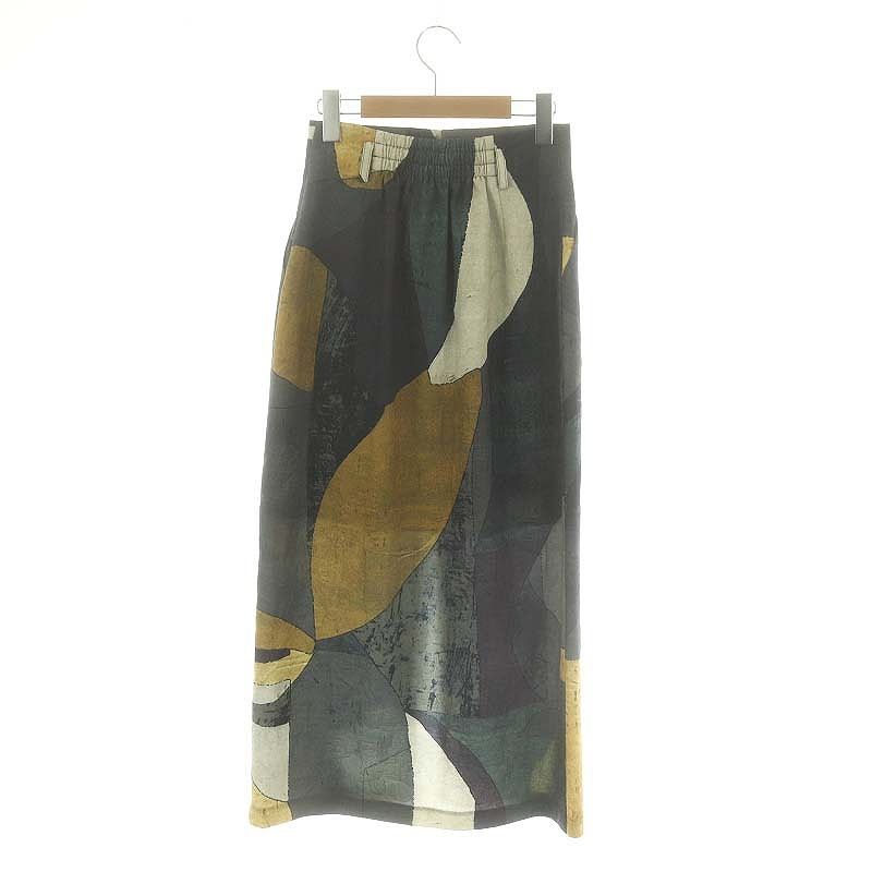 アメリヴィンテージ Ameri VINTAGE 23SS MEDI MURAL I LINE SKIRT タイトスカート ロング 総柄 S  マルチカラー /DF □OS □SH - メルカリ