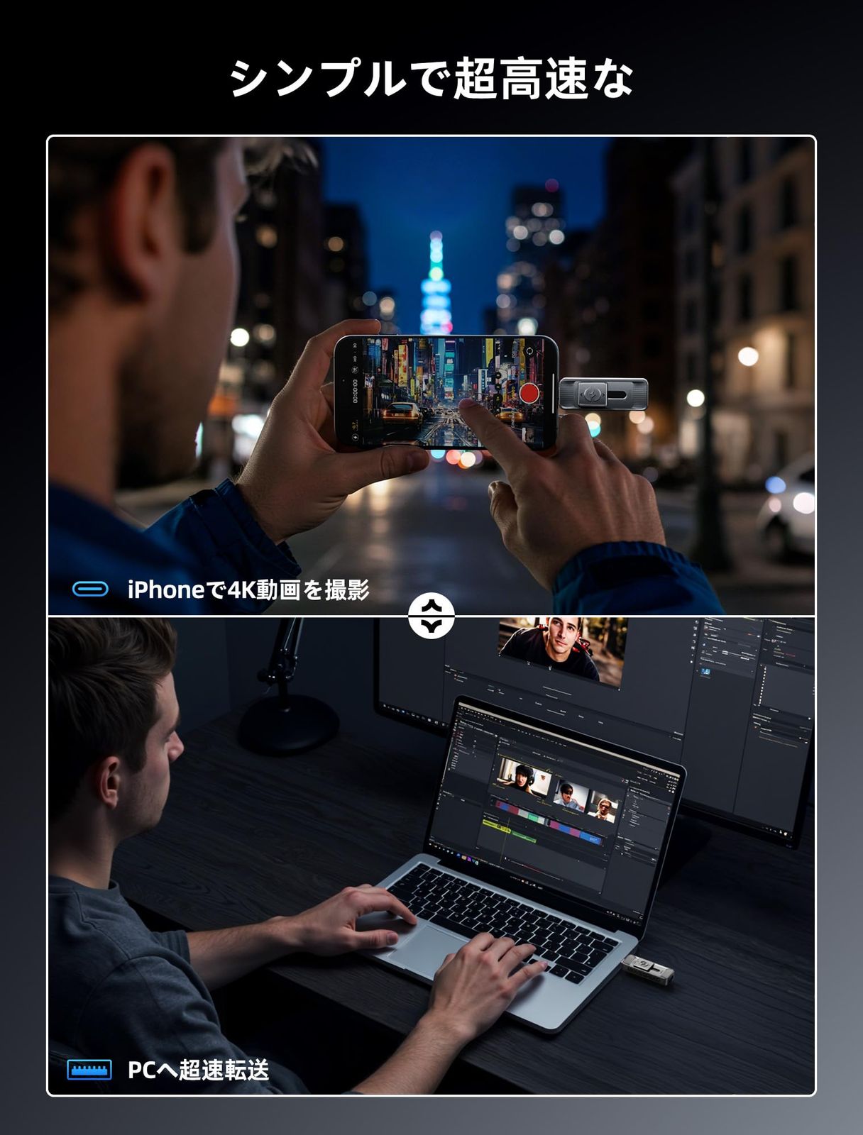 MOVE SPEED SSD 外付け 128|256|512|1TB|2TB スティック型 USB 3.2 Gen2 Type-A|Type-C両対応 金属筐体 Win|Mac PS5|PS4 iPhone15|16|17シリーズ対応 ポータブルSSD