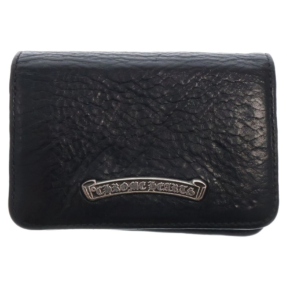 CHROME HEARTS クロムハーツ CRD CSE3PKTWDV1 アーチロゴプレート3ポケットレザーカードケース