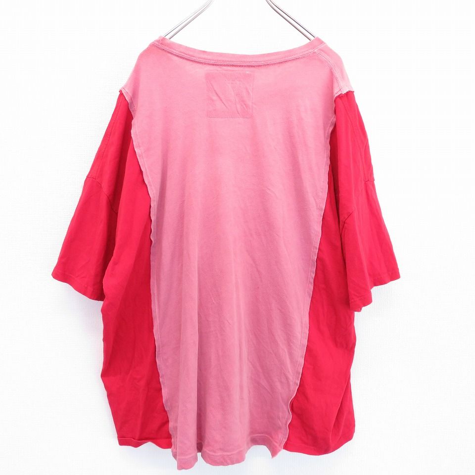ゼロゼロマルマル 00〇〇 Tシャツ オーバーサイズ ロゴ 赤