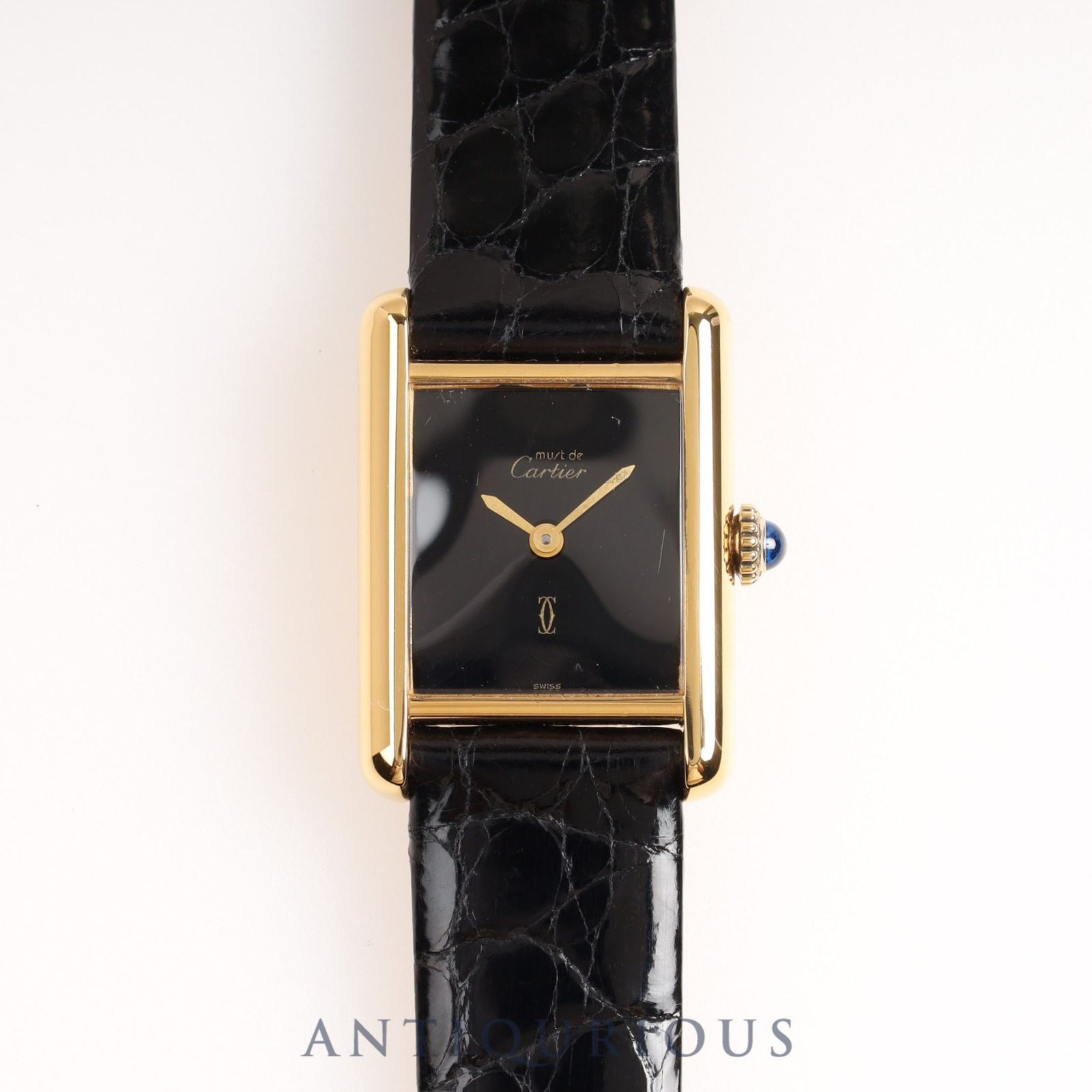 カルティエ マストタンク LM 手巻き ブラックオニキス文字盤 カルティエ マストタンクSM 手巻き ブラックオニキス文字盤 - メルカリ