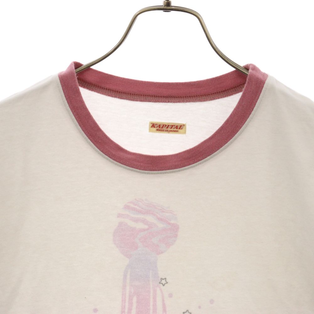 KAPITAL (キャピタル) 天竺 リンガー プリント半袖Tシャツ