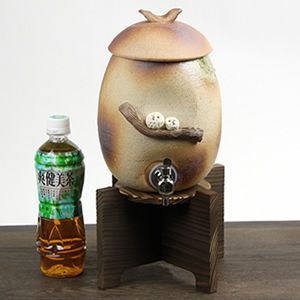 信楽焼 おしゃれ プレゼント 焼酎 保存瓶 日本酒 フクロウ 親子 信楽焼 おしゃれ プレゼント 焼酎 保存瓶 日本酒 フクロウ 親子