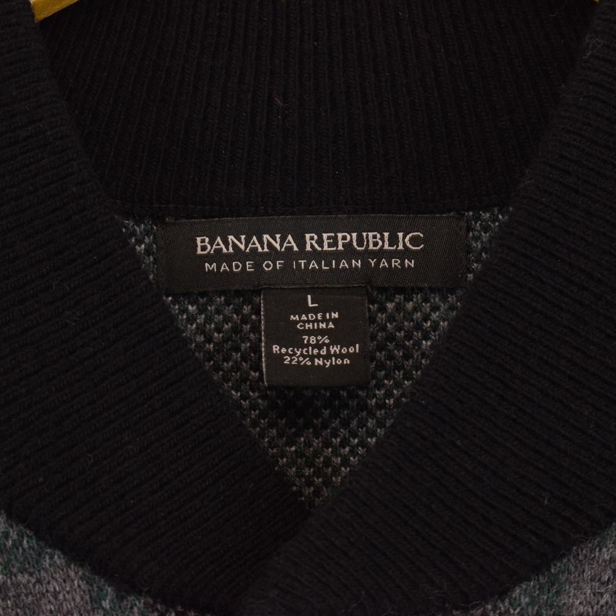 古着 バナナリパブリック BANANA REPUBLIC チェック柄 ウール