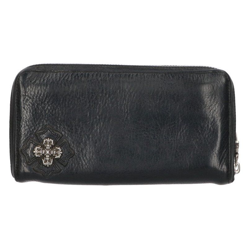 クロムハーツ REC F ZIP フィリグリープラス フィリグリー装飾ラウンドジップレザー財布 メンズ