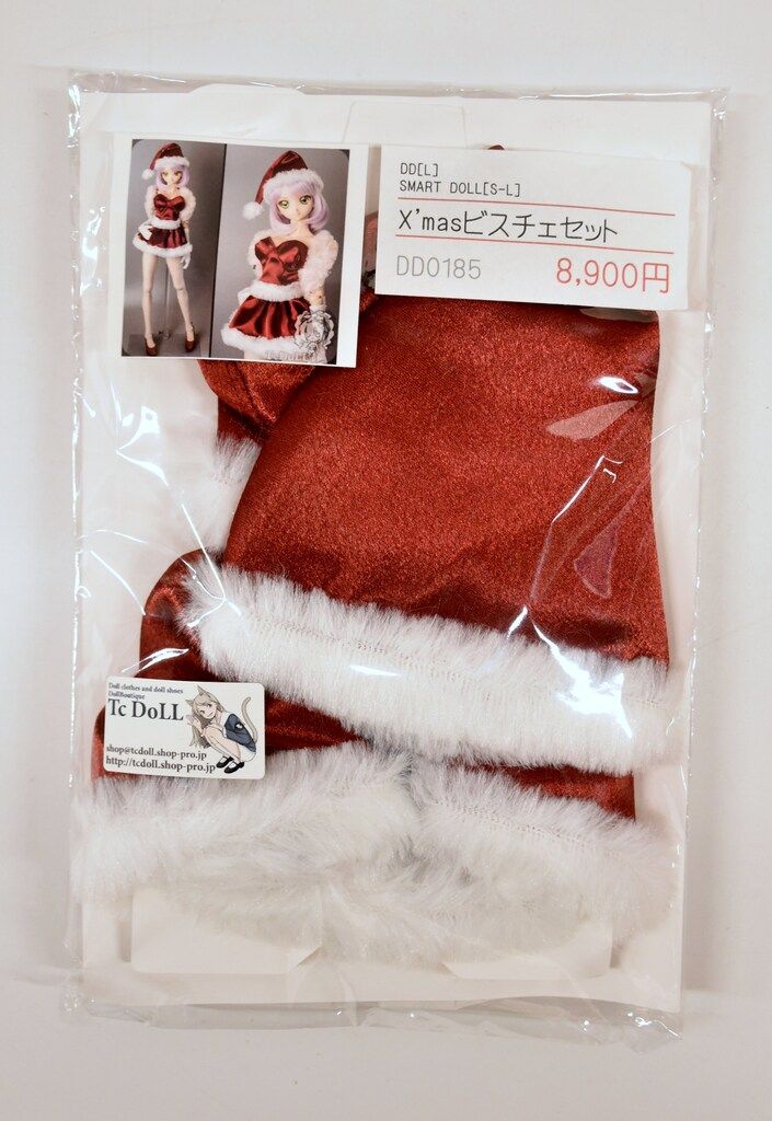 TcDoLL ドール衣装 X'masビスチェセット サイズ:DD(L)/スマートドール(S-L)