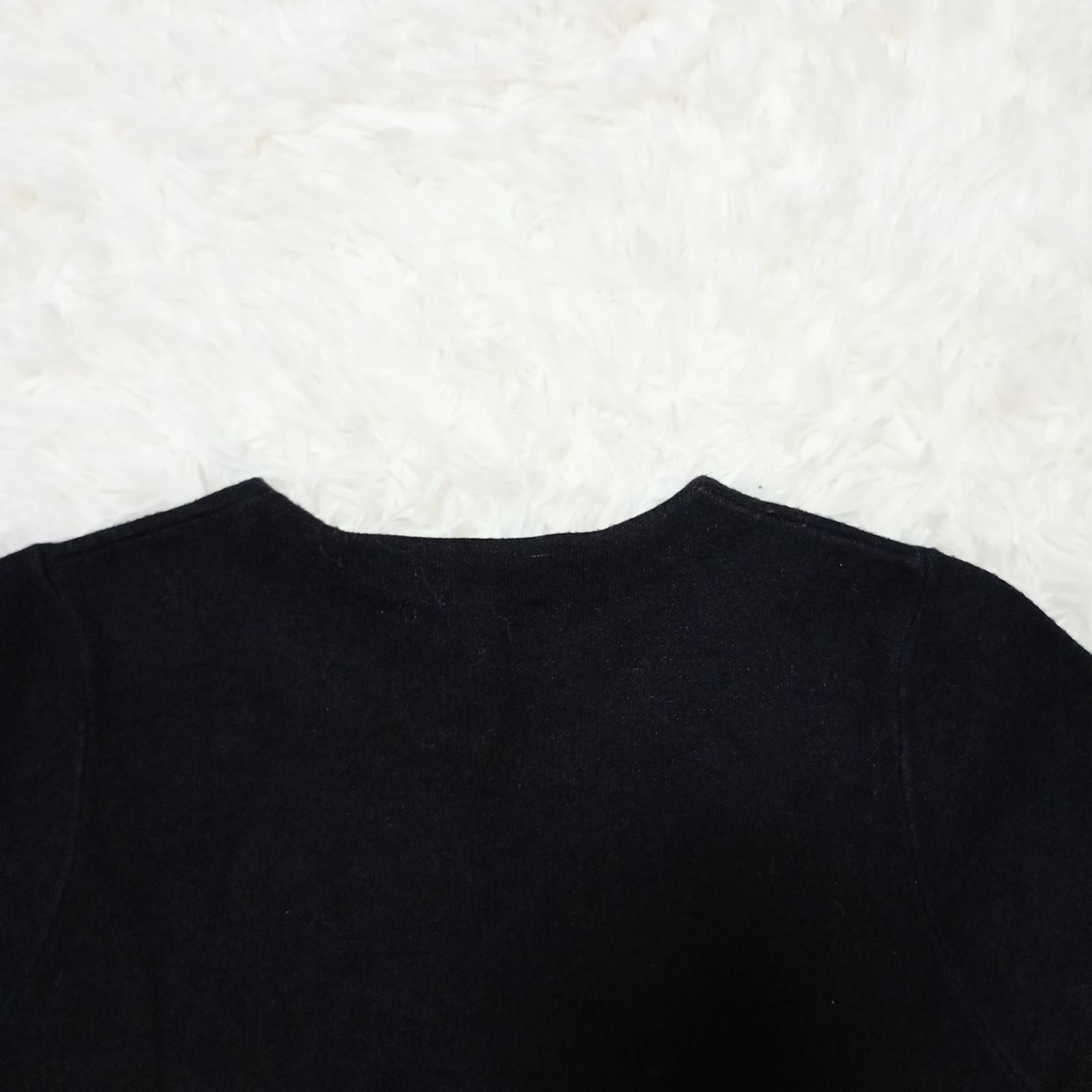 【ザラ】飾りボタン ロング ワンピース 無地 シンプル 長袖 S 黒ブラック ZARA - 【ザラ】飾りボタン ロング ワンピース 無地 シンプル