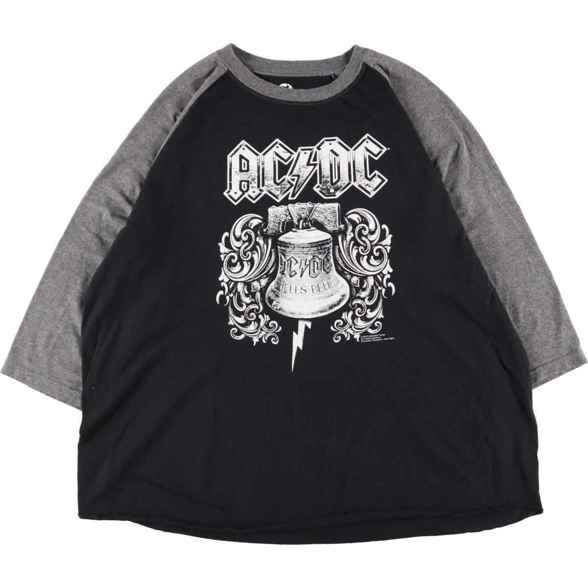 古着 リキッドブルー LIQUID BLUE AC/DC エーシーディーシー ラグラン