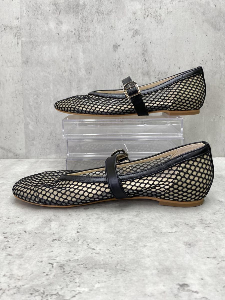 bonitas ボニータス メッシュ フラット シューズ size23.5cm/黒
