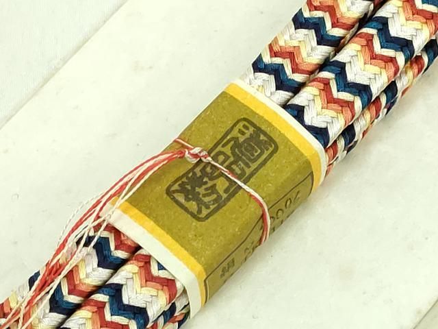 有職組紐道明　帯締め　唐組　　金糸　宮内庁御用　逸品　未使用 平和屋本店□極上 有職組紐道明 帯締め 笹浪組 金糸 宮内庁御用 国立