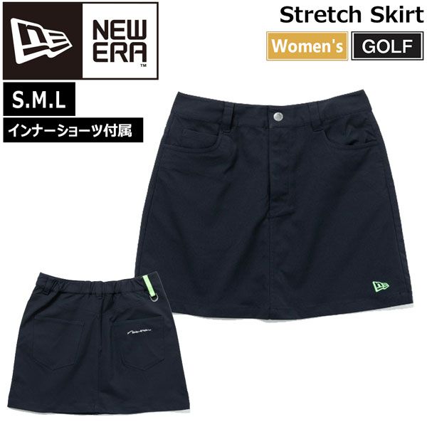 ニューエラ ゴルフウェア 女性用 Stretch Skirt NEWERA GOLF レディース ストレッチ スカート ネイビー