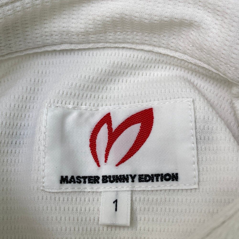 サイズ：1 MASTER BUNNY EDITION マスターバニーエディション 2023年モデル 半袖ポロシャツ  ホワイト系 [240101426056] ゴルフウェア レディース ストスト MASTER BUNNY EDITION マスターバニーエディション 半袖