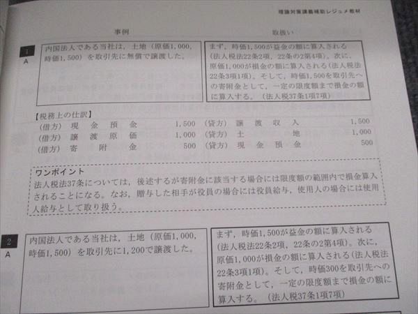 CPA会計学院 2024年合格目標 租税法 理論対策講義 高野クラス
