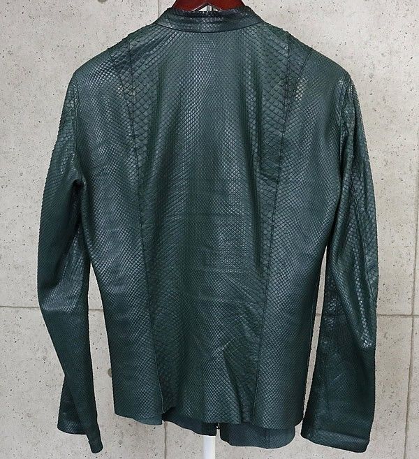 ISAAC SELLAM 銀座店 アイザックセラム パイソンレザー ジップ
