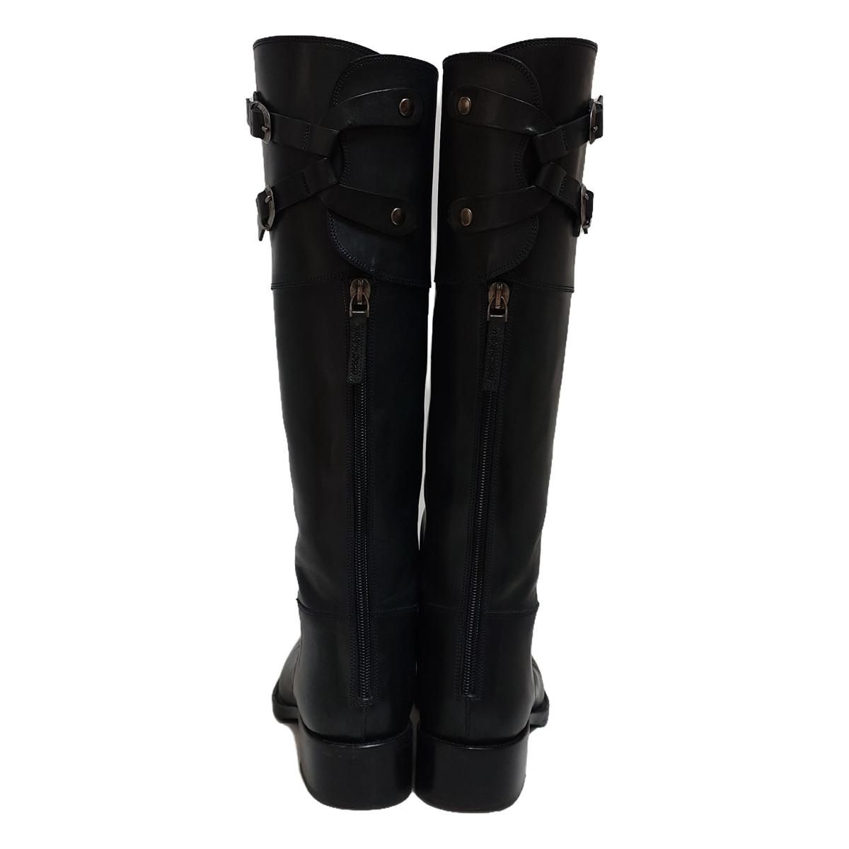 SARTORE サルトル ロングブーツ 黒 37 24cm 良品 SARTORE サルトル