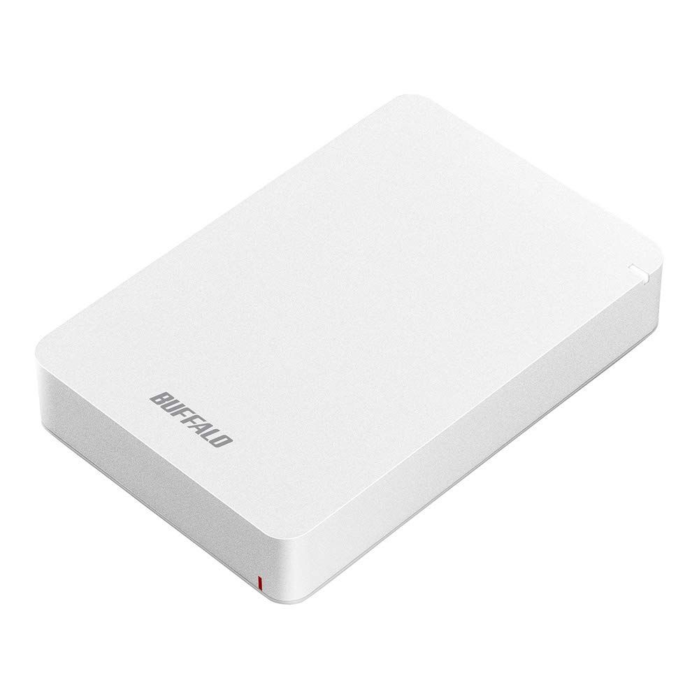 バッファロー BUFFALO USB3.1 Gen.1 対応 耐衝撃ポータブルHDD 5TB ホワイト HD-PGF5.0U3-GWHA ホワイト 5.0TB