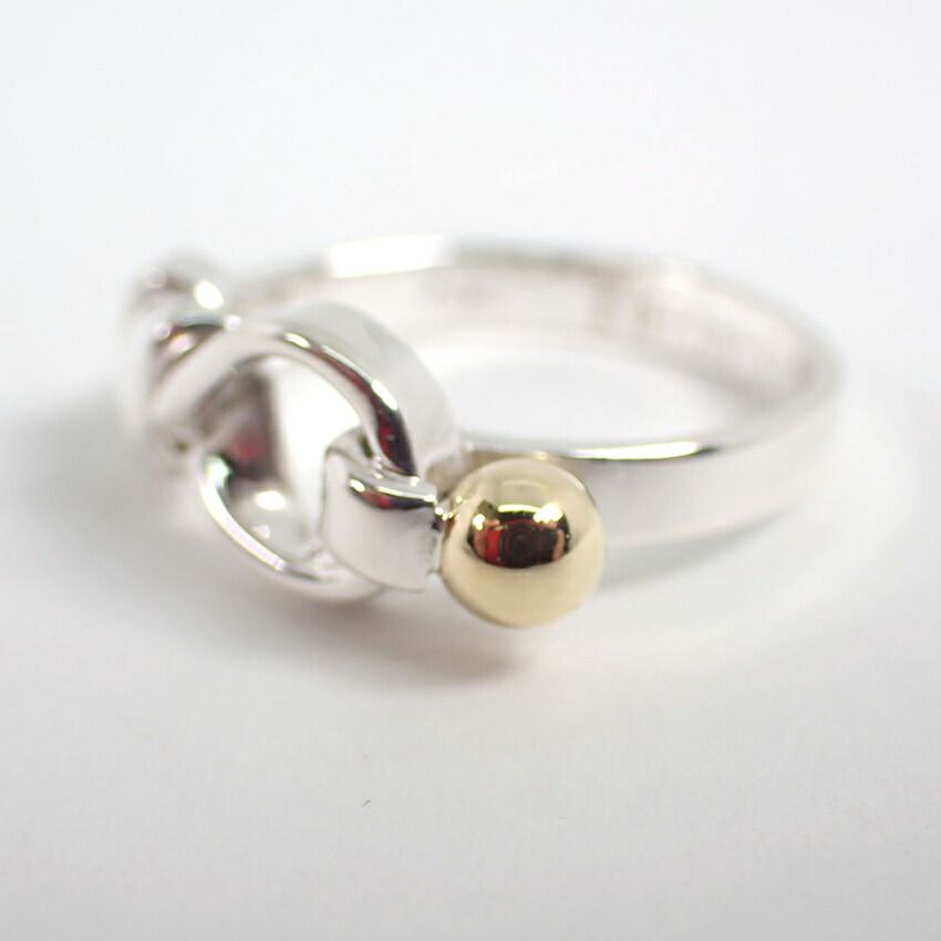 ティファニー 925/750 フック＆アイ リング /7号/g456-38 - メルカリ 