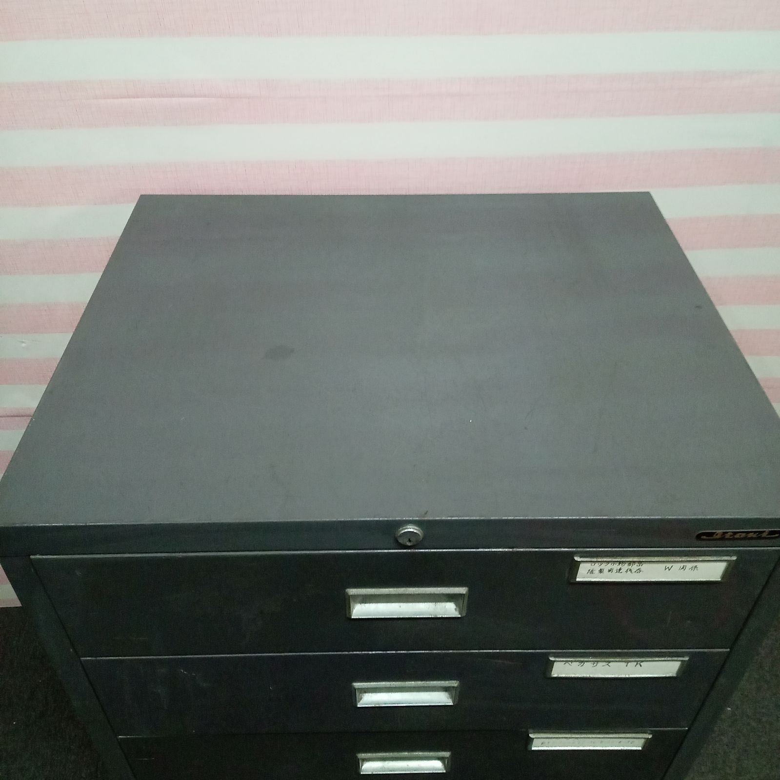 ◯ ITOKI キャビネット スチール 5段キャビネット キャスター付き