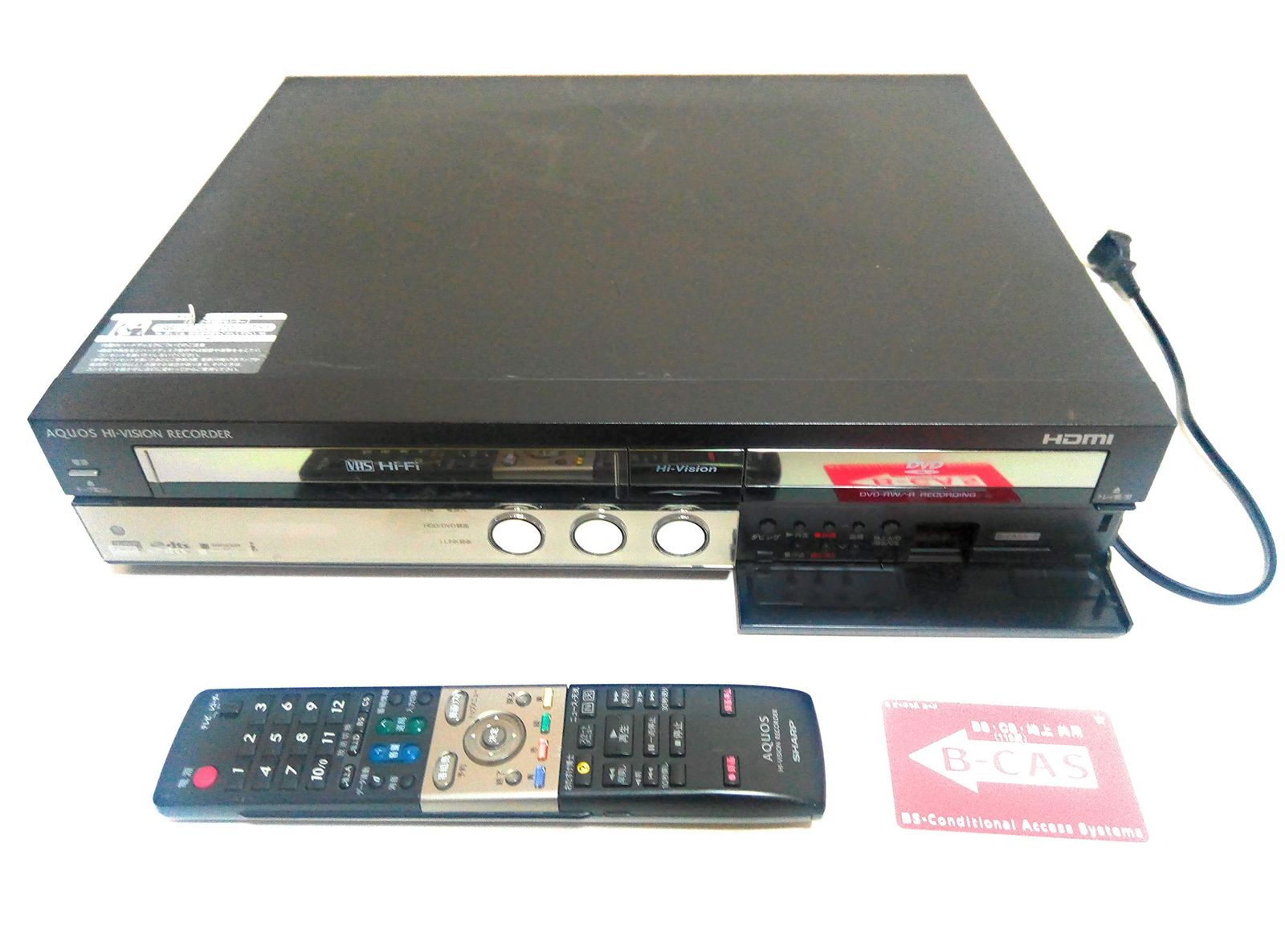 中古】SHARP 250GB HDD搭載ビデオ一体型DVDレコーダー DV-ACV52