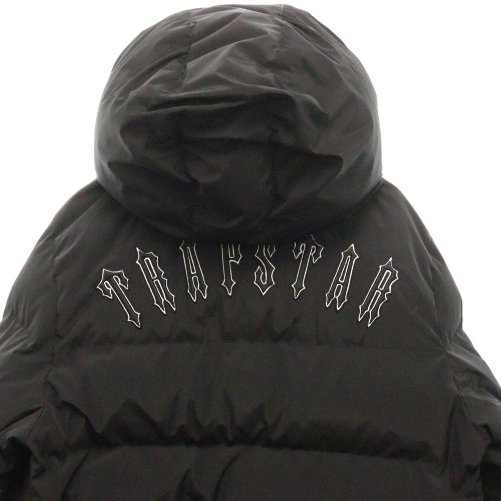 TRAPSTARブラックダウンジャケット フード付き TRAP STAR トラップ