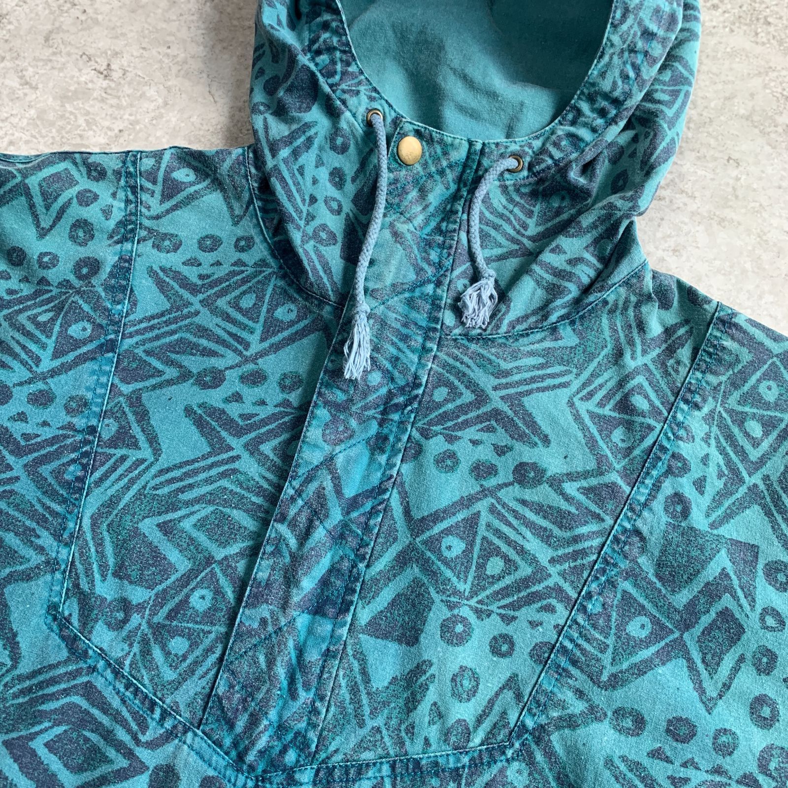 80～90s L.L.Bean Fish pattern Cotton Anorak Parker エルエルビーン 
