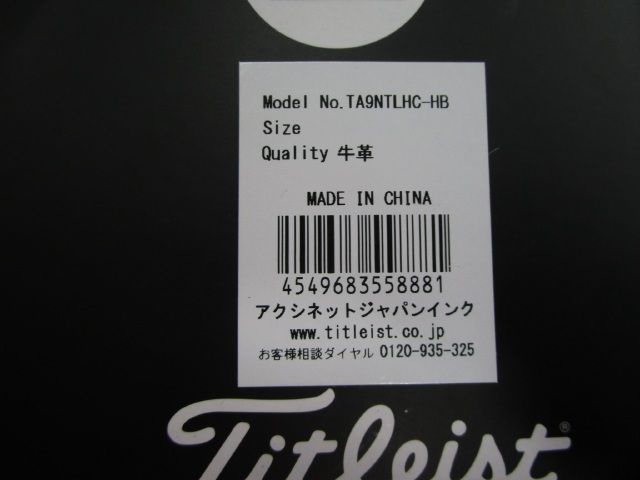 GK栄三越□ 432 【新品】タイトリスト◇TA9NTLHC-HB◇レザー 