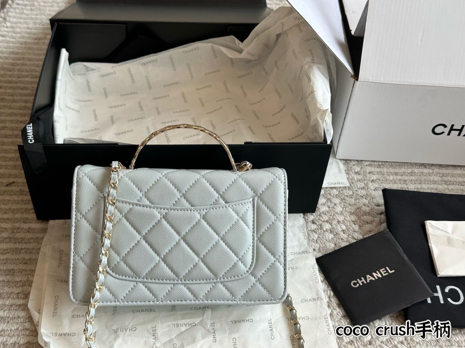 今日特価】Chanel 25SS Coco Crush Metal Handle WOC - シャネル