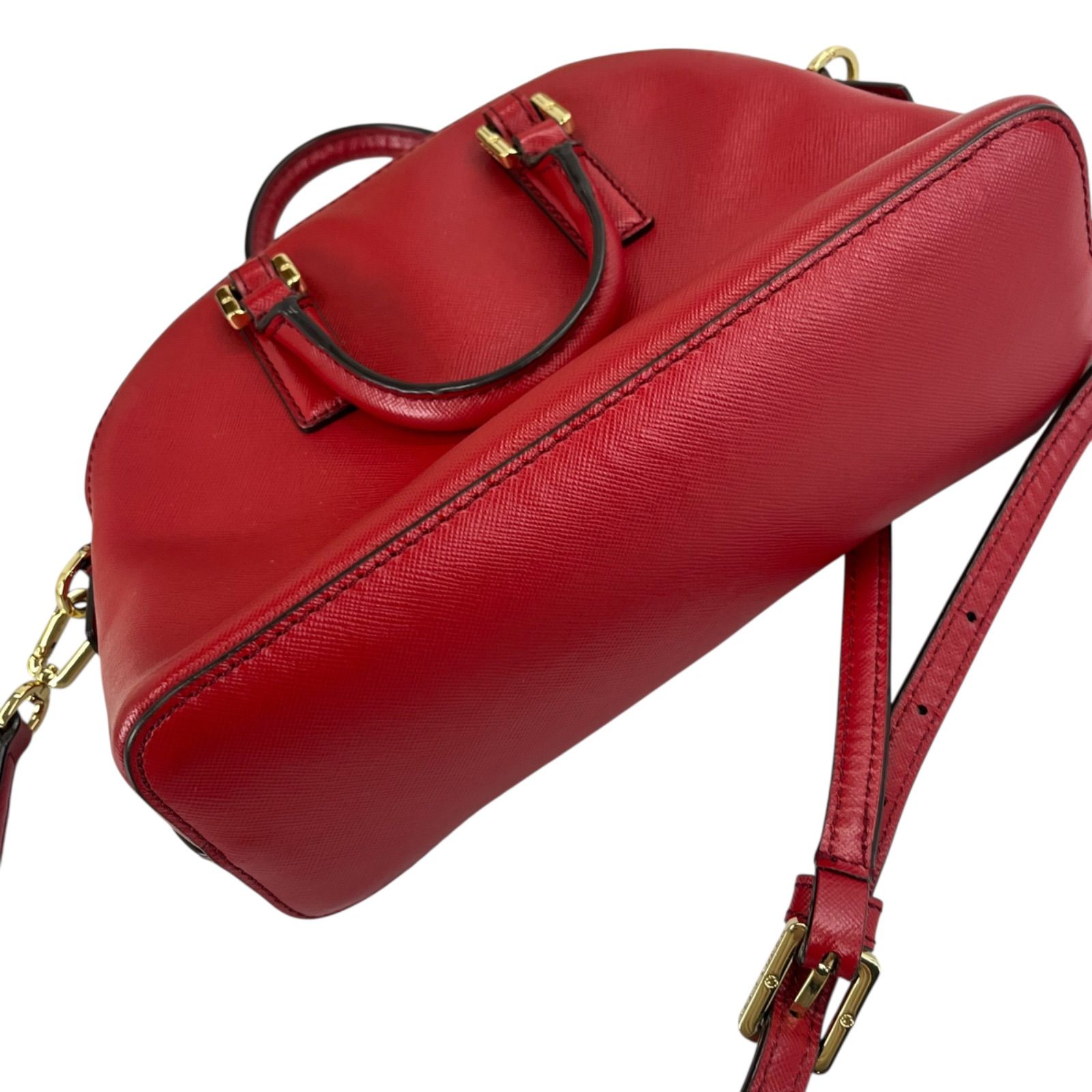 極美品 トリーバーチ Tory Burch 赤、レッド ハンド ショルダー バッグ 