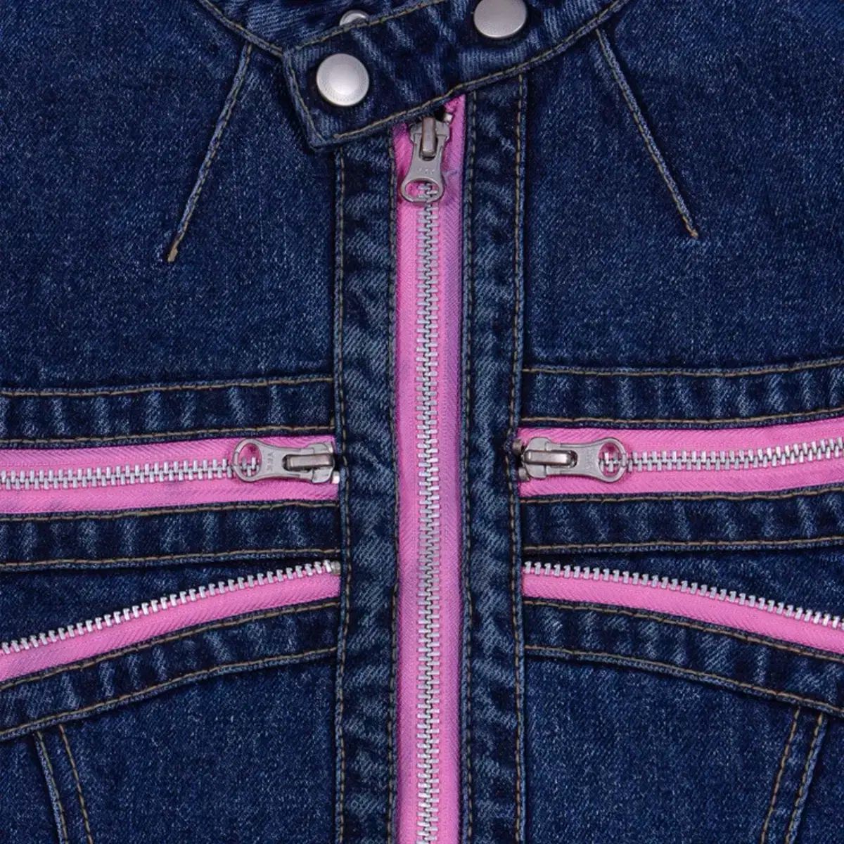 THE MUSEUM VISITOR デニム ジッパー バイカー ジャケット SIROKUMA-CORPORATION_COM