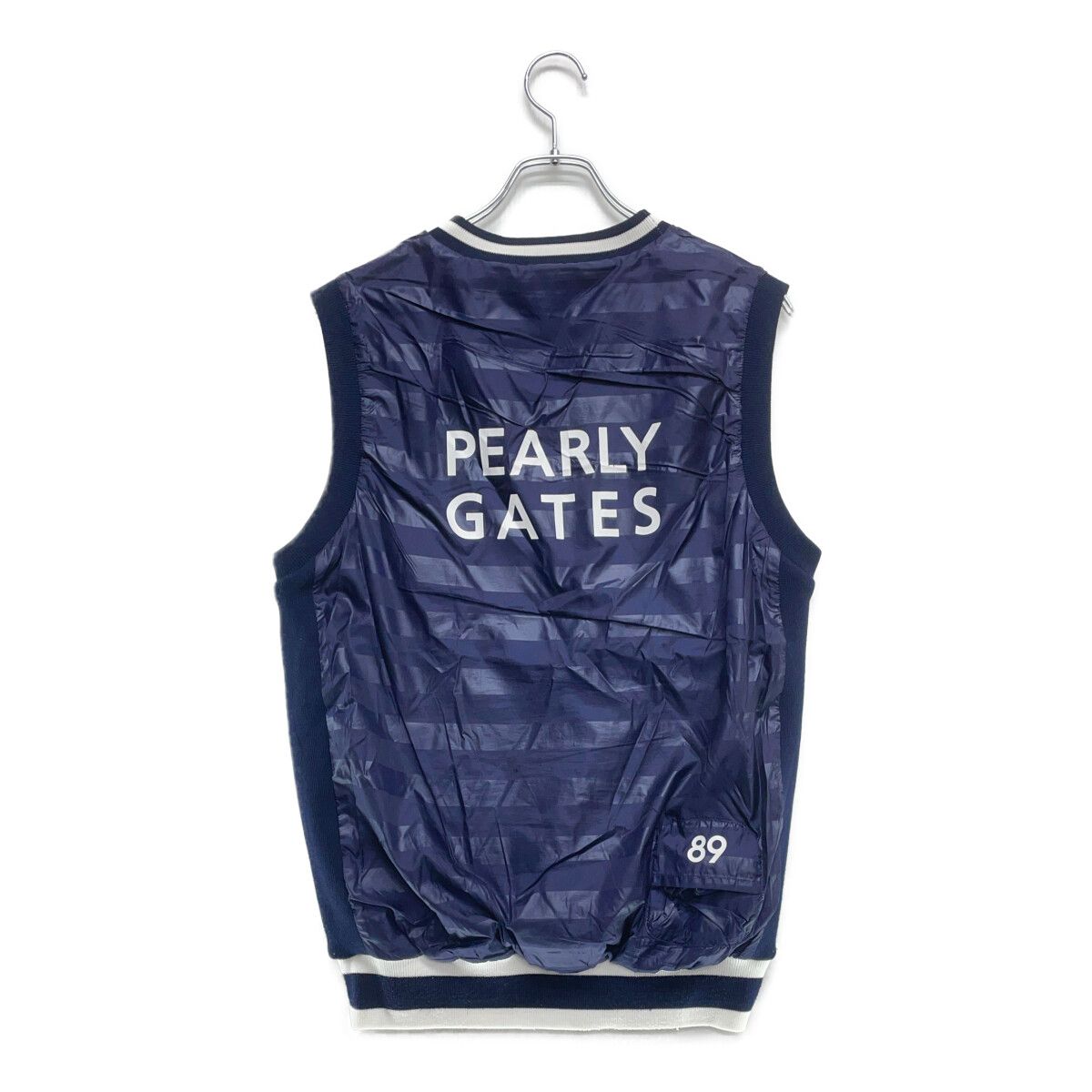 PEARLY GATES/パーリーゲイツ Vネックベスト【ネイビー/5】美品
