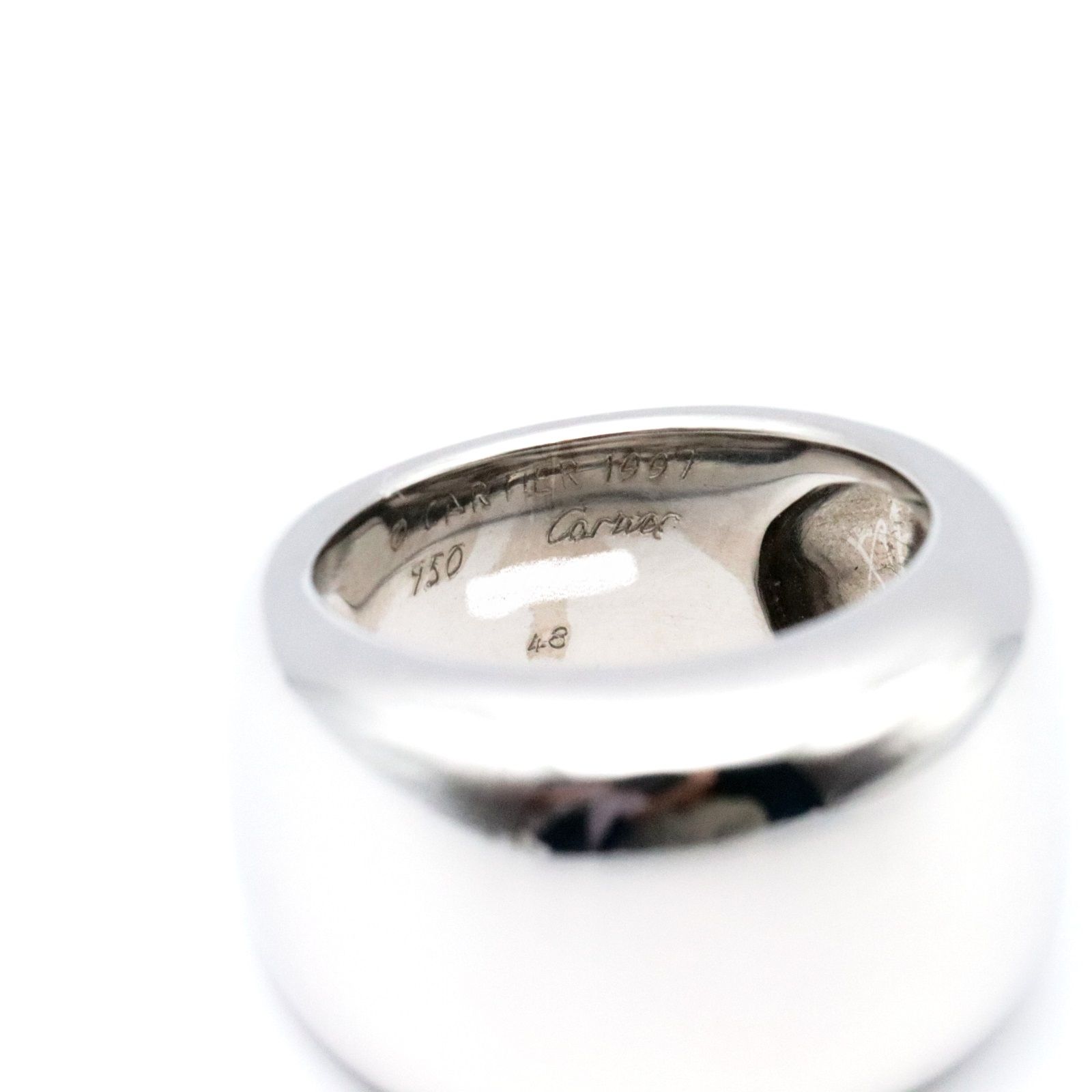 Cartier カルティエ ヌーベルバーグ リング 750 K18 ホワイトゴールド 指輪 廃盤 アクセサリー ジュエリー 53(12号) ラグジュアリー ブランド 【メンズ】【美品】