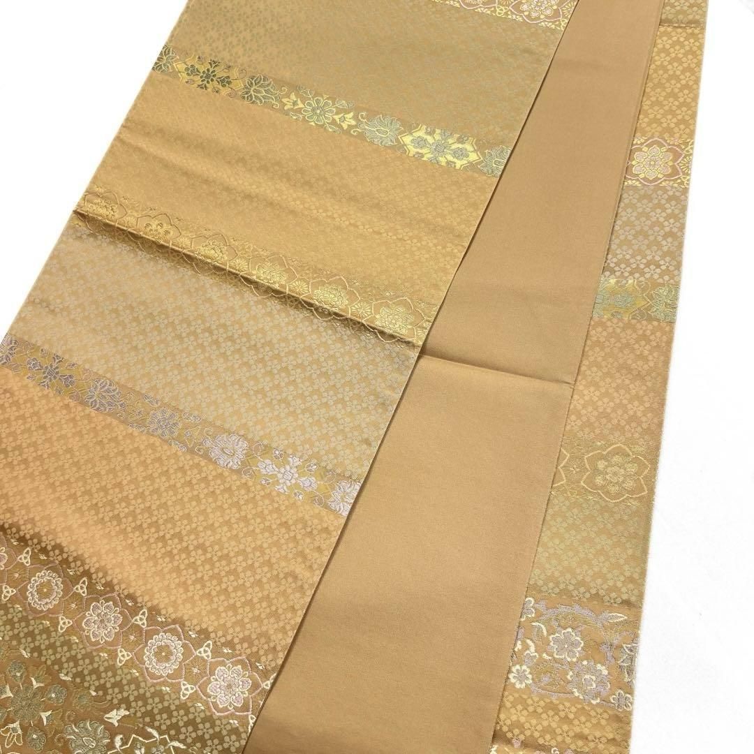 未着用 箔屋清兵衛 袋帯 名物裂文様 華紋 唐花 葡萄 着物 帯 014a d  