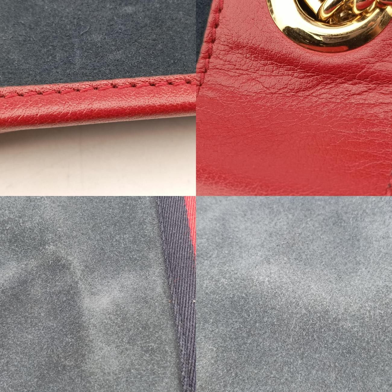 グッチGucciラジャ ネイビー×レッド