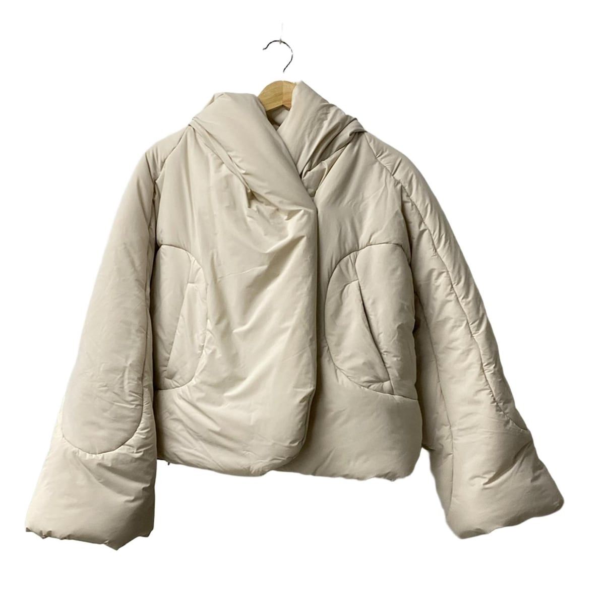 lululemon ルルレモン ブルゾン サイズ165|72A レディース - アイボリー 長袖|中綿|ショート丈|冬