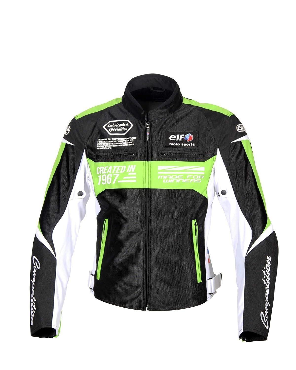 4営業日で発送 エルフ ELF elf イデアールメッシュジャケット Black＆Green WLサイズ 品番 EJ-S103-BK＆GR-WL
