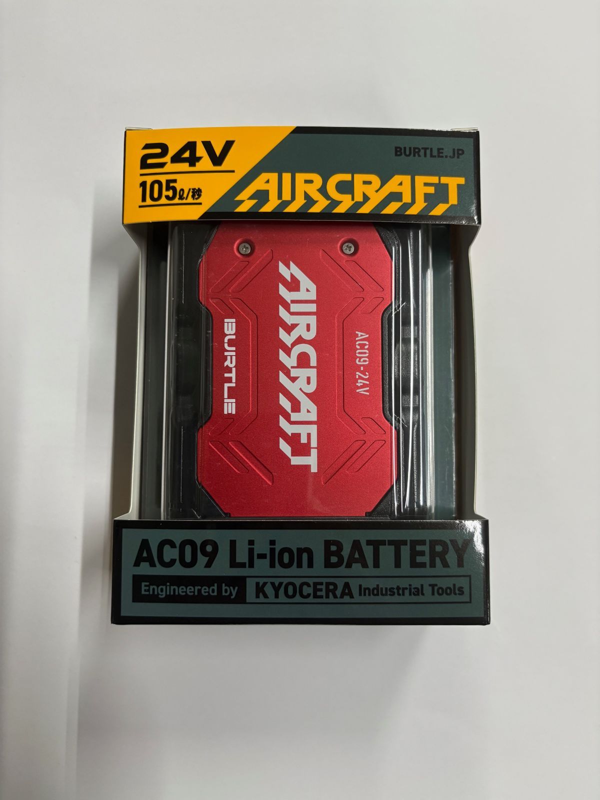 バートル AIR CRAFT 24VバッテリーAC09 メタリックレッド