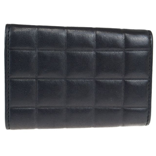 良品　CHANEL シャネル　レザー　チョコバー　6連キーケース　ブラック 良品CHANEL シャネルレザーチョコバー6連キーケースブラック