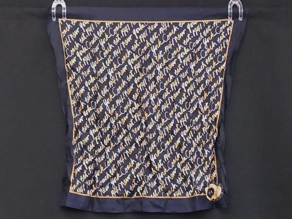 COACH 大判　スカーフ　美品　scarf 総柄 COACH 総柄スカーフ シルク100% - メルカリ