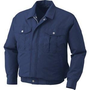 2営業日で発送 KUCHOFUKU 空調服 ポリエステル製ワーク空調服 ウェアのみ ダークブルー 5L KU90540C14S7 1着